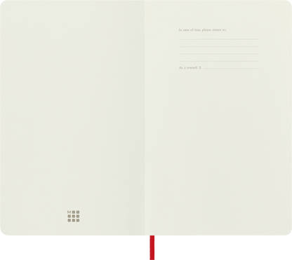 Moleskine Classic Notebook – Large, Ruled, Hard Cover, Scarlet Red