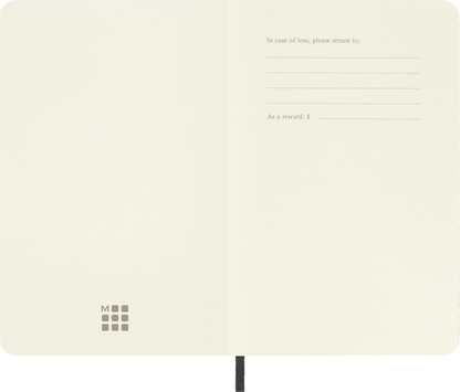 Moleskine Classic Notebook – Pocket, Squared, Hard Cover, Black
