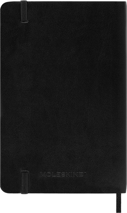 Moleskine Classic Notebook – Pocket, Plain, Soft Cover, Black