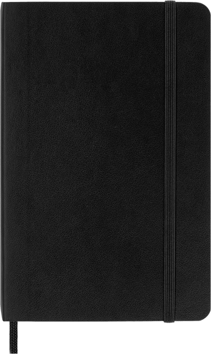 Moleskine Classic Notebook – Pocket, Plain, Soft Cover, Black