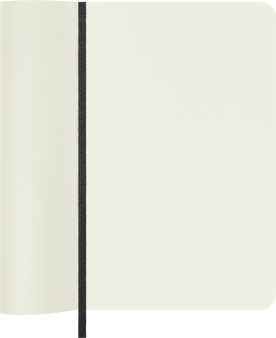 Moleskine Classic Notebook – Pocket, Plain, Soft Cover, Black