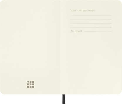 Moleskine Classic Notebook – Pocket, Plain, Soft Cover, Black