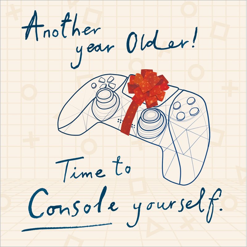 Game On Console Yourself Funny Birthday Card