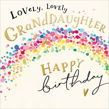 The Proper Mail Company Lovely Granddaughter Birthday Card