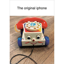 The Original iPhone Retro Toy Telephone Blank Card