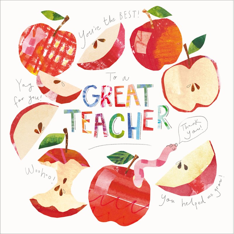 Tools of the Trade Apples Thank You Teacher Card