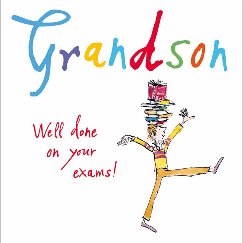 Gifted Grandson Exam Congratulations Card