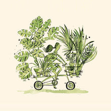 Crazy Plant Lady by Adam Larkum – 12-inch Square Art Print