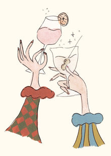 Cheers! by Alexa Weston – A4 Art Print