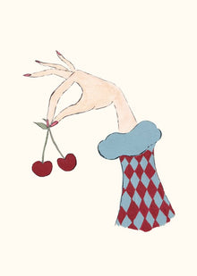 Cherries by Alexa Weston – A4 Art Print
