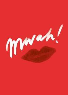Mwah! by Natalie Moore – A4 Art Print
