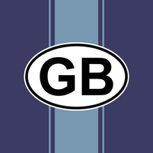 GB Sticker Stripe by Tony Gareth – 12-inch Square Art Print