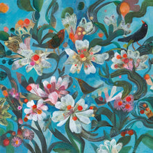 Birds and Blossom by Esté McLeod – 12-inch Square Art Print