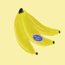 Bananas by Natalie Moore – 12-inch Square Art Print
