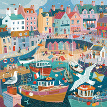 By the Harbour by Victoria Ball – 12-inch Square Art Print
