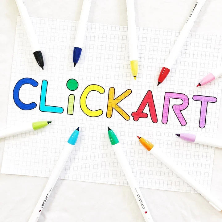ZEBRA Clickart Retractable Felt Tip Pen
