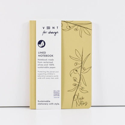 VENT ENVIRO A5 Lined Notebook – Olive Notes