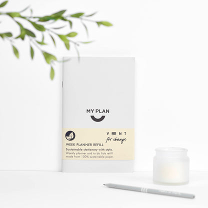 VENT Make a Mark Planner Refill – MyPlan Non-Dated Weekly Planner