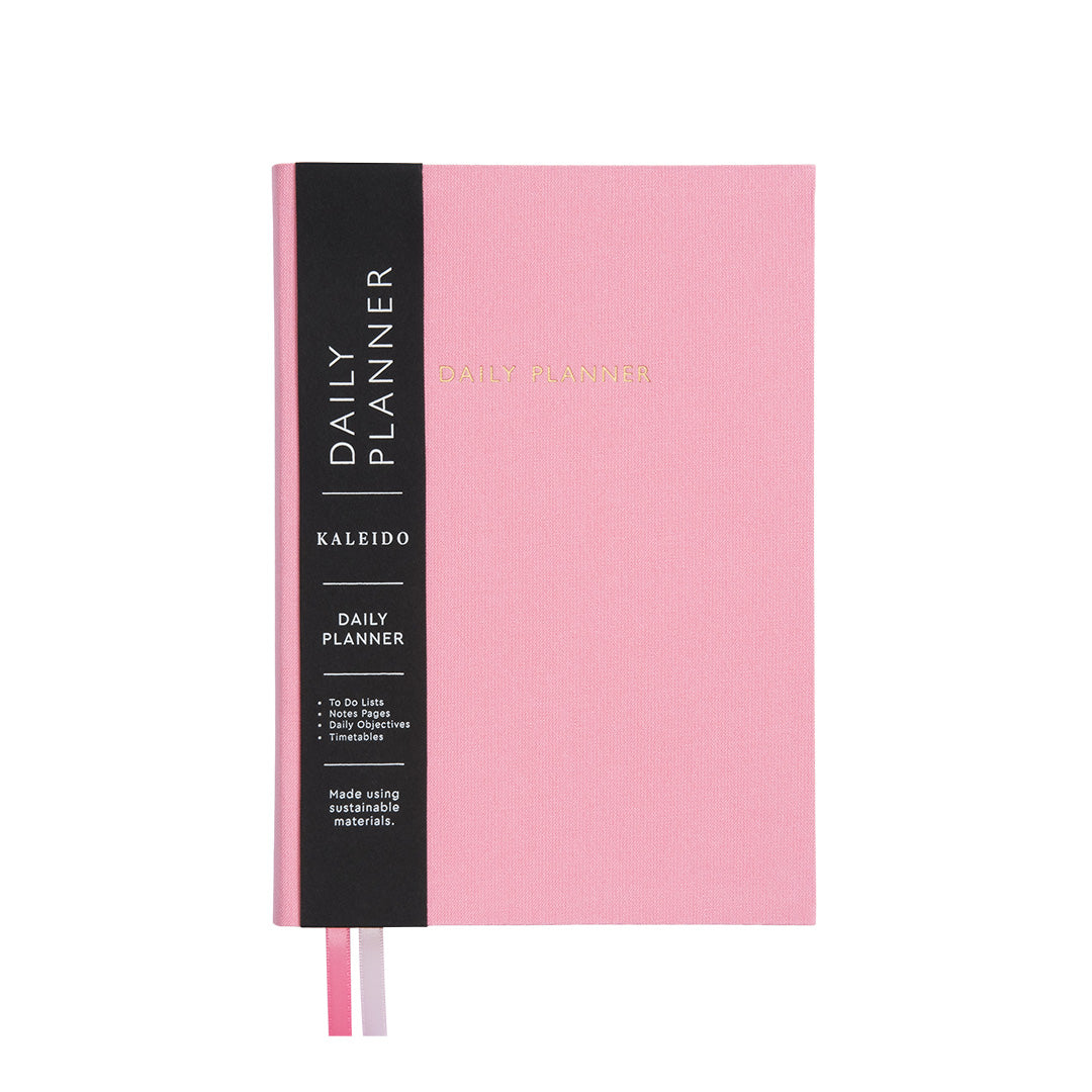 Pink Fabric Daily Planner (A5) (12752)