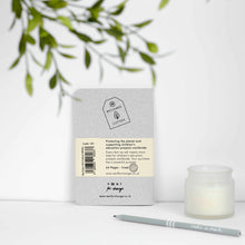 VENT RECLAIM A6 Pocket Notebook, Reclaimed Cotton Cover – White