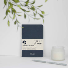 VENT RECLAIM A6 Pocket Notebook, Reclaimed Wool Cover – Blue