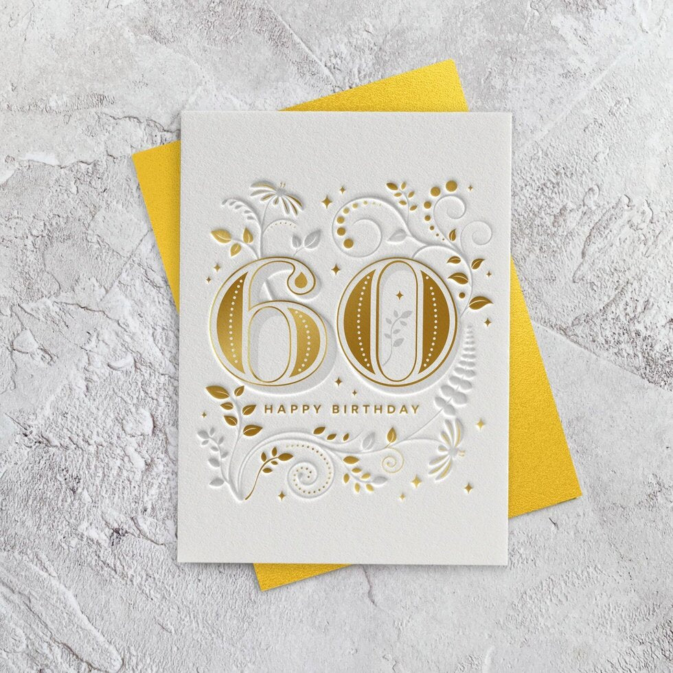 I'mPressed Milestones Age 60 Birthday Greetings Card by Heyyy