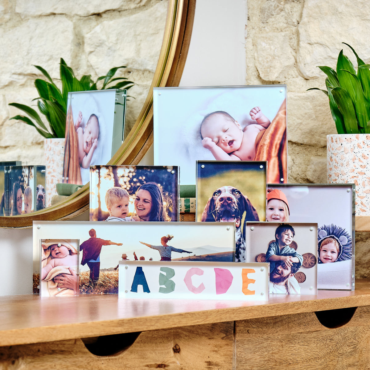 Kenro Acrylic Photo Block on a table