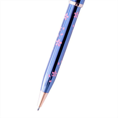 Cross Century® II Cherry Blossom Translucent Blue Lacquer with Polished Rose Gold PVD Appointments Ballpoint Pen