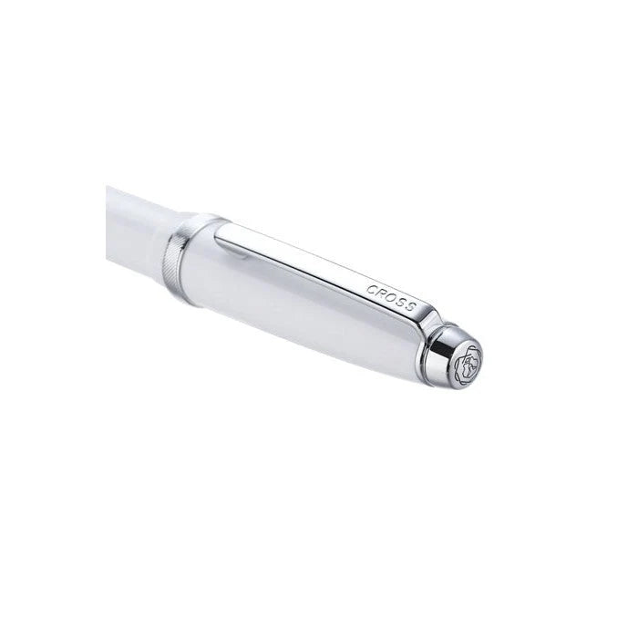 Cross Lume White With Polished Chrome Appointments Ballpoint Pen