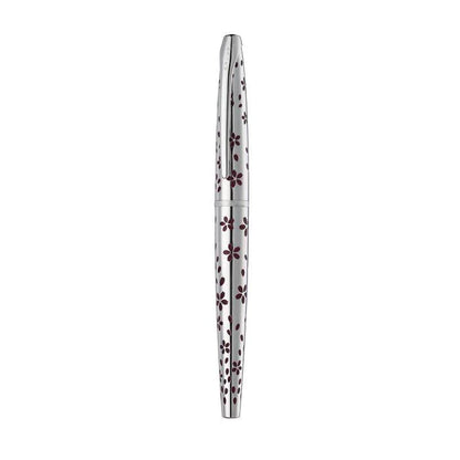 Cross ATX Cherry Blossom Polished Chrome with Polished Chrome Appointments Rollerball Pen