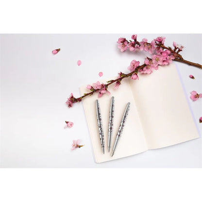Cross ATX Cherry Blossom Polished Chrome with Polished Chrome Appointments Ballpoint Pen