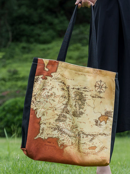 Paperblanks A Perilous Journey Tote Cotton Tote Bag – design detail