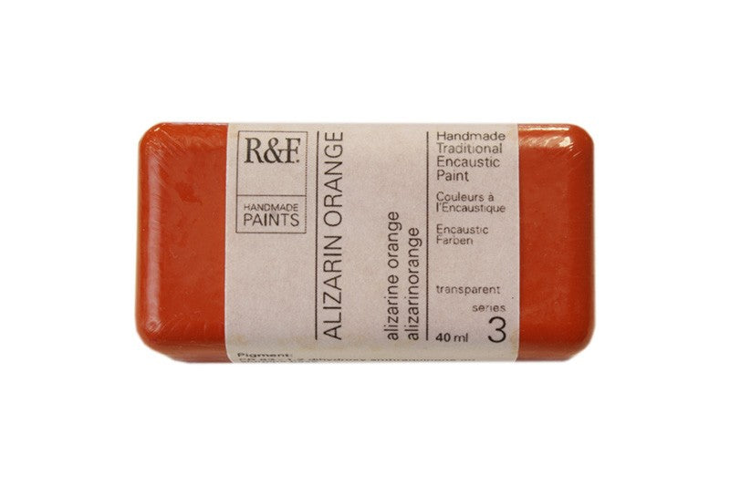 R&F Encaustic Paint 40ml – Alizarin Orange