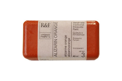 R&F Encaustic Paint 40ml – Alizarin Orange