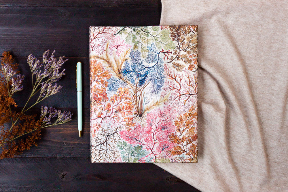 Paperblanks Anemone Midi Hardback Journal – Lined, 144 Pages – design detail
