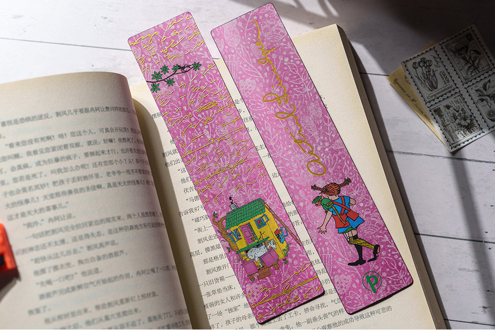 Paperblanks Astrid Lindgren, Pippi Longstocking Midi Hardback Journal – Plain, 144 Pages – design detail