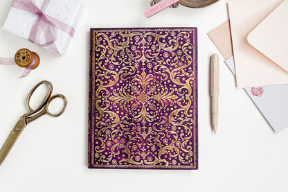 Paperblanks Aurelia Midi Softback Flexi Journal – Plain, 240 Pages – design detail