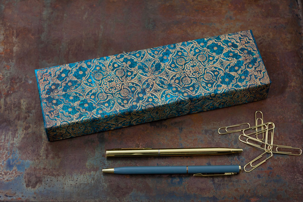 Paperblanks Azure Mini Softback Flexi Journal – Lined, 208 Pages – design detail
