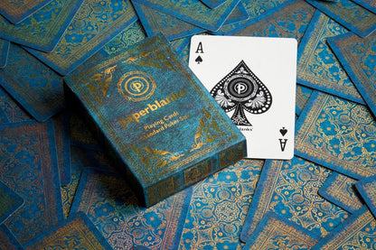 Paperblanks Azure Midi Softback Flexi Journal – Plain, 176 Pages – design detail