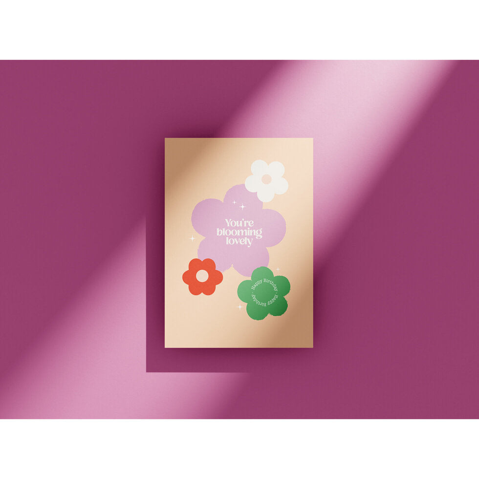 Dancing In The Rain Blooming Lovely Greetings Card by Heyyy