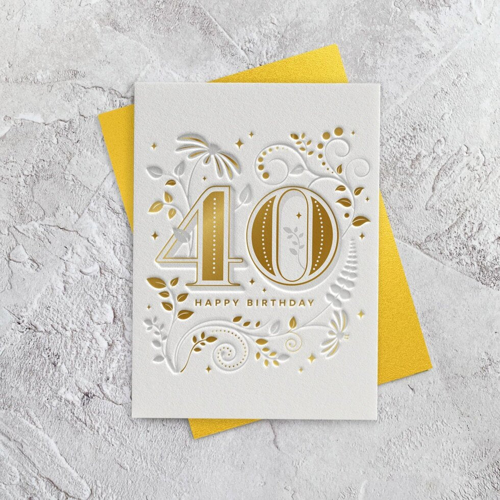 I'mPressed Milestones Age 40 Birthday Greetings Card by Heyyy