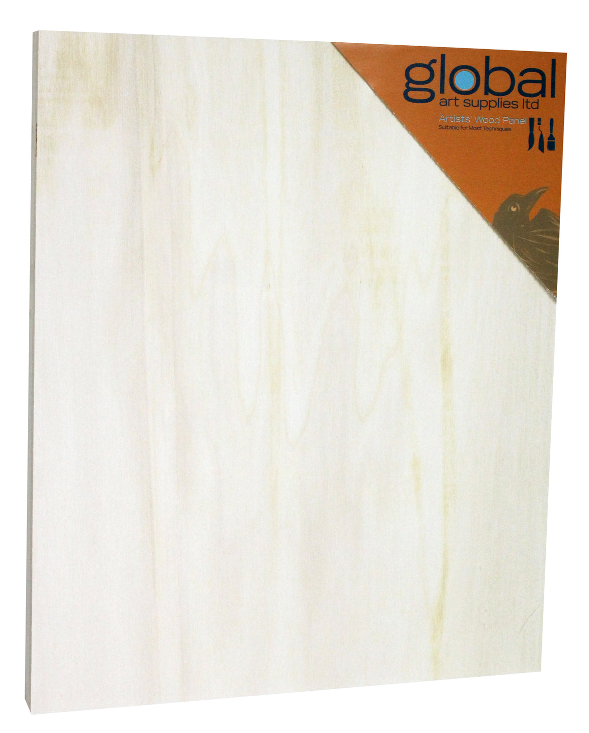 Global Art Supplies Unprimed Wooden Painting Panel 18mm Deep – 10 x 12in