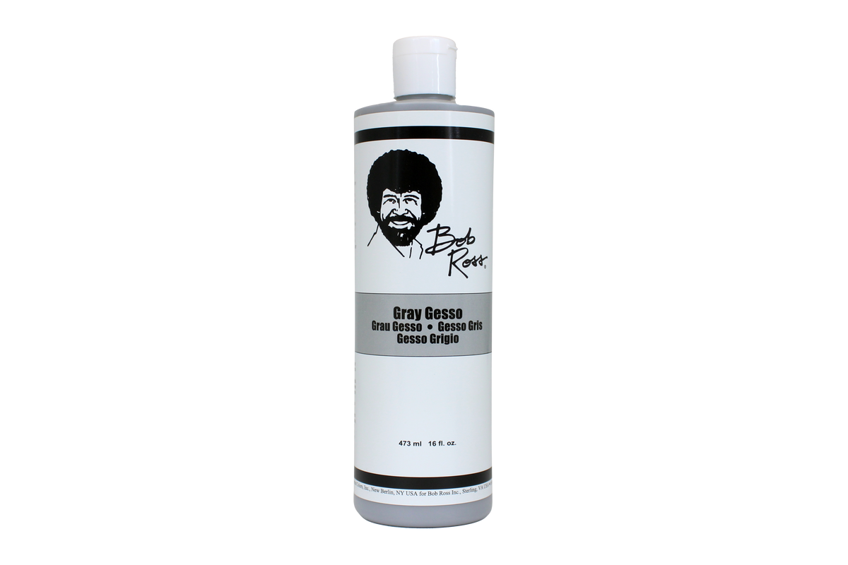 Bob Ross Acrylic Gesso 473ml – Grey