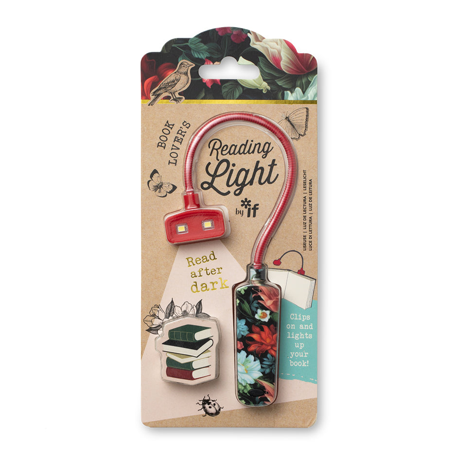 Bookaroo Book Lover's Reading Light - Dark Floral