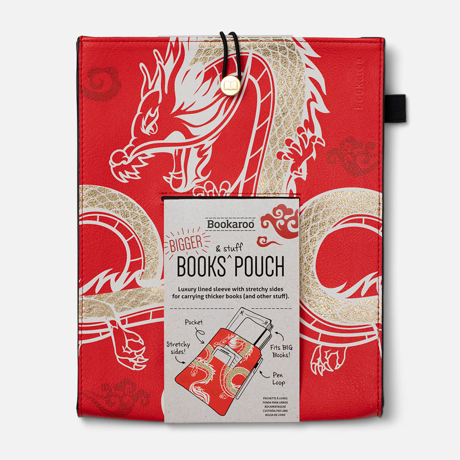 Bookaroo Books & Stuff Pouch - Warrior Dragon