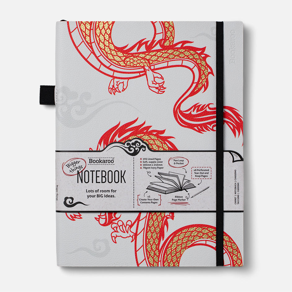 Bookaroo Bigger Things Notebook - Warrior Dragon