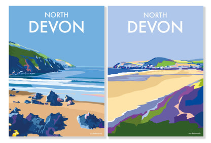 North Devon Mini Notecard Box – 8 Cards by Becky Bettesworth