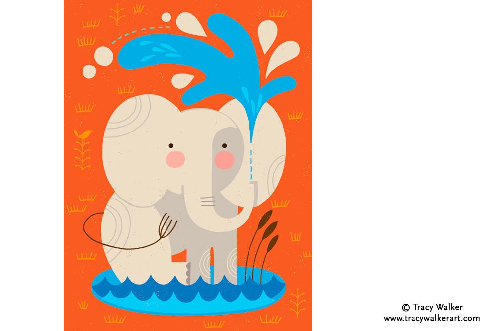 Paperblanks Baby Elephant Midi Hardback Journal – Lined, 176 Pages – design detail