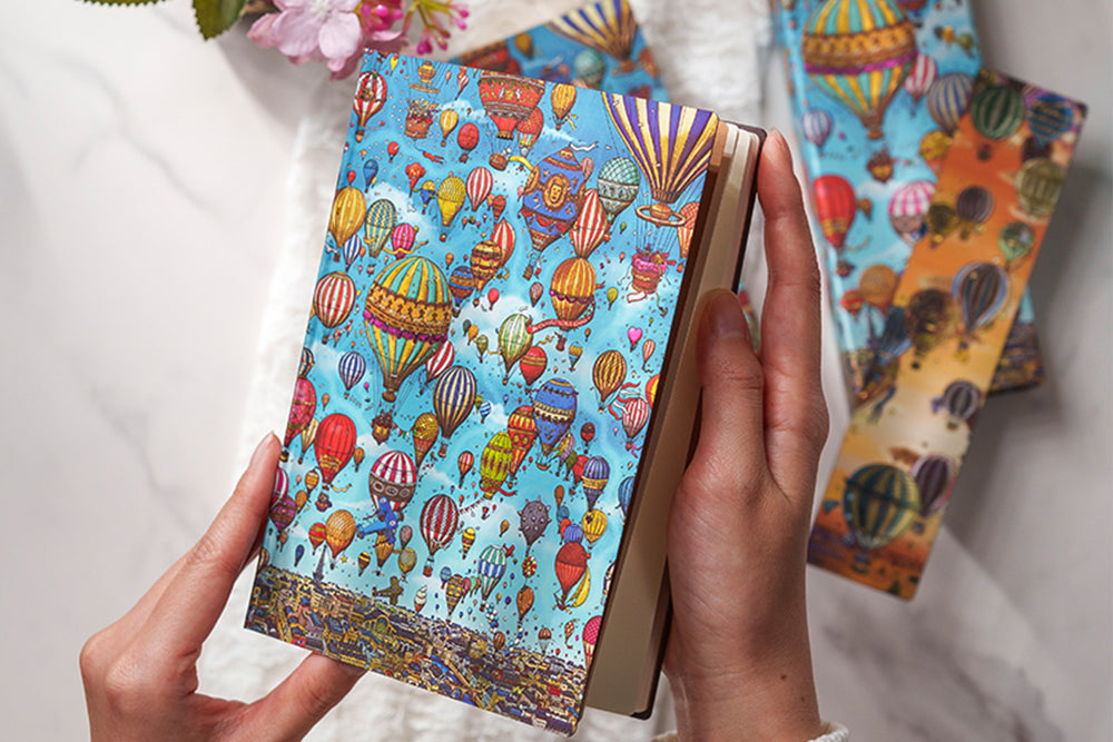 Paperblanks 2027 Balloon Festival Midi Softback Flexi Diary – Day-per-Page – design detail