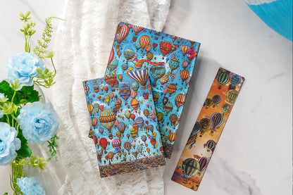 Paperblanks Balloon Festival/Sunset Ride Washi Tape – Pack of 2 – design detail